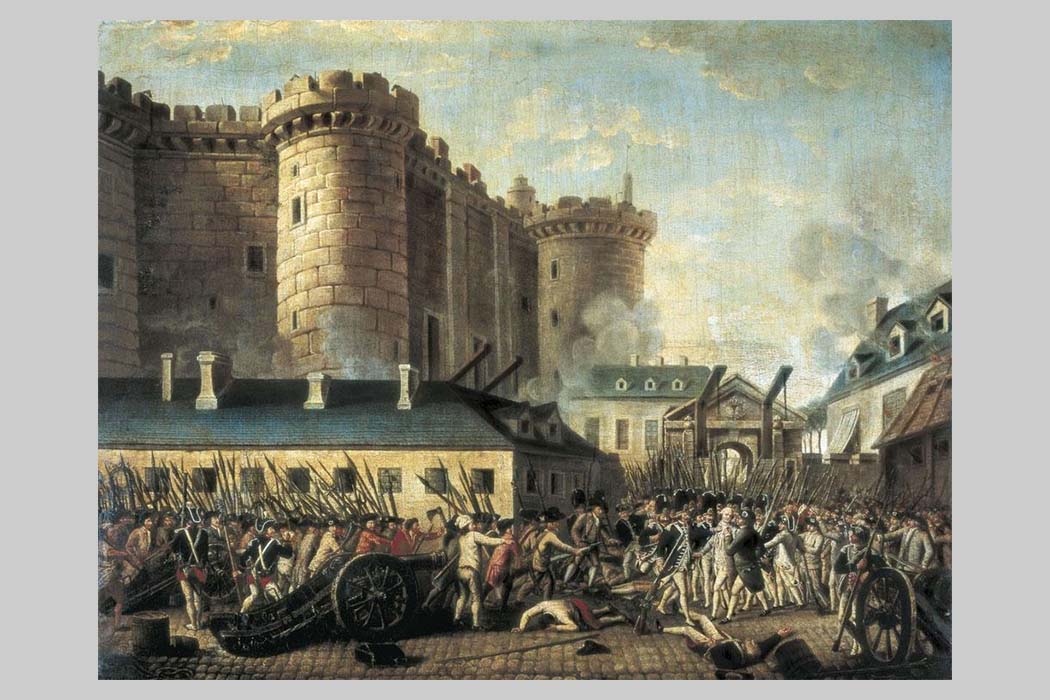 ภาพ: การบุกทลายคุก Bastille ที่มา: https://delphipages.live/ 