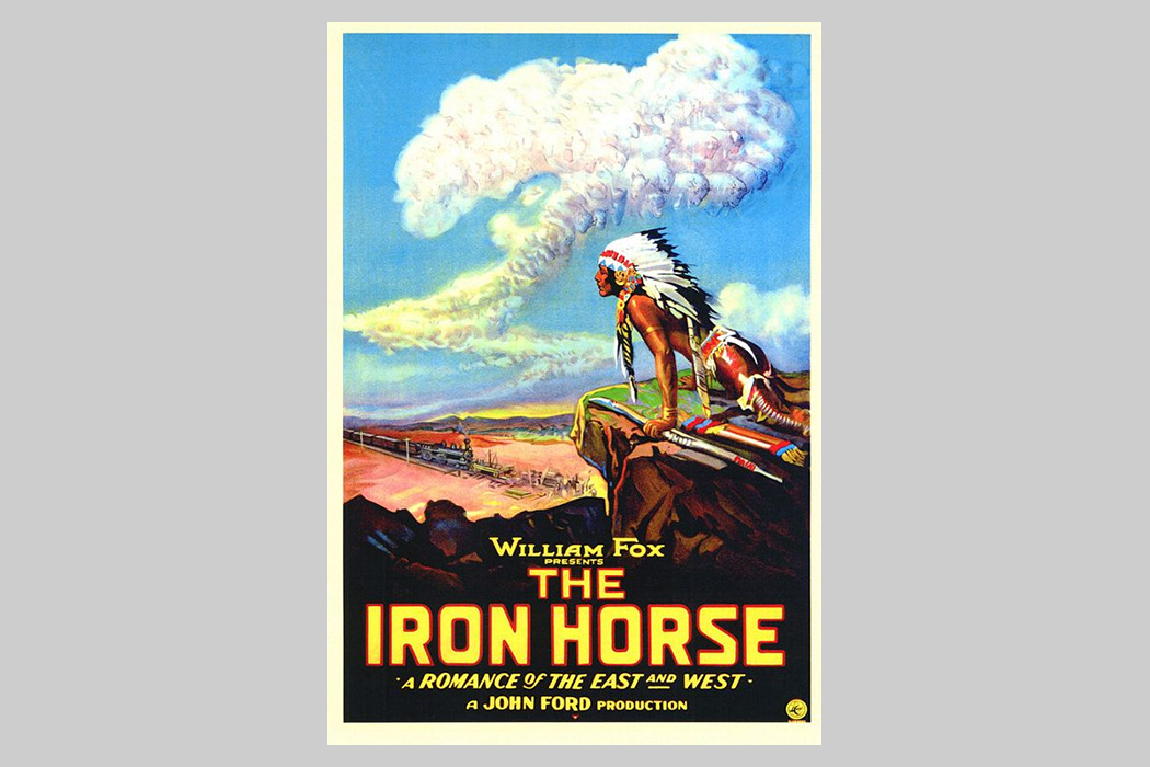โปสเตอร์ภาพยนตร์เรื่อง The Iron Horse ที่มา : วิกิพีเดีย